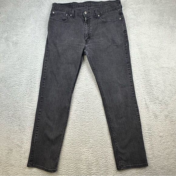 Levis 559 Jeans Mens 36 Relaxed Straight‎ Leg Charcoal Wash Denim Outdoor Casual - Picture 1 of 15